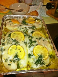 basa with lemon dill