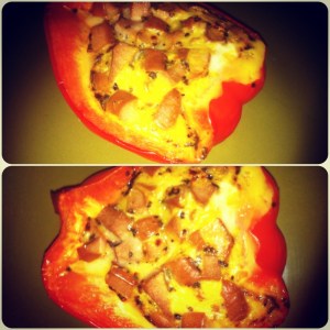 peppers with eggs