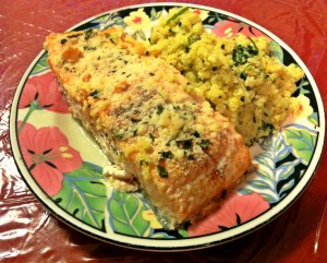 salmon with cauliflower